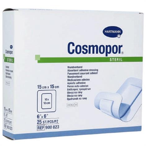 Hartmann Cosmopor Adhesive Wound Dressing,6" x 6",25/Box,900823