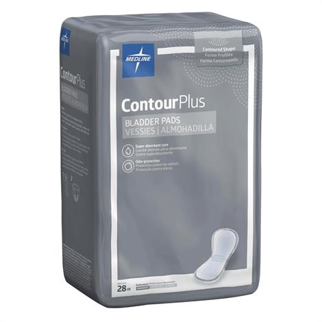 Medline ContourPlus Bladder Control Pads,Maximum,8" x 17",28/Pack,6Pk/Case,BCPE03