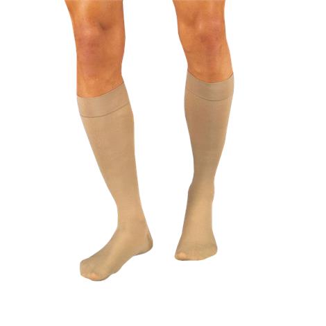 BSN Jobst Relief Closed Toe Knee High 15-20 mmHg Moderate Compression Stockings,Beige,X-Large,Full Calf,Pair,114811