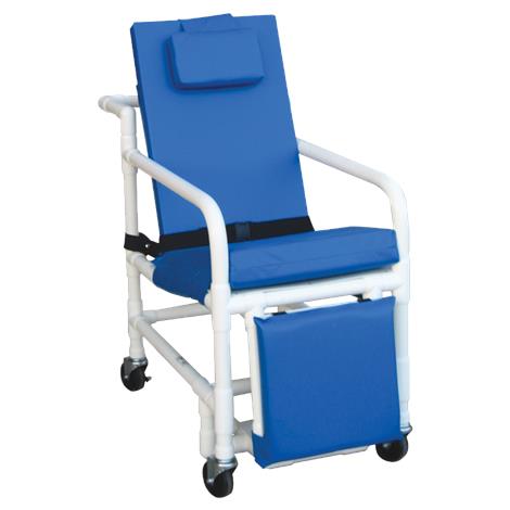 MJM International Three-Position Recline Geri Transport Chair,Standard,Royal Blue,Each,518-SL