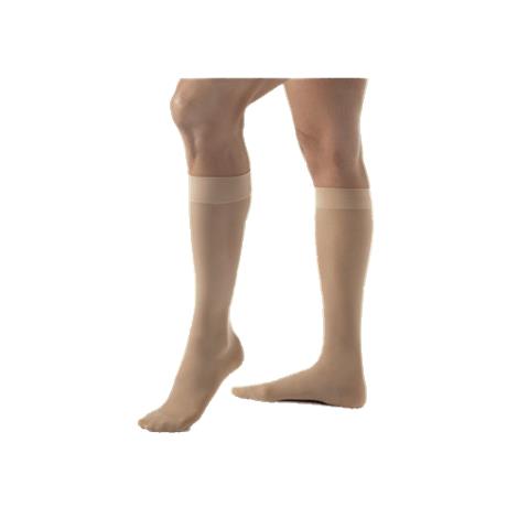 BSN Jobst Ultrasheer Closed Toe Knee-High 30-40mmHg Extra Firm Compression Stockings in Petite,Large,Classic Black,Pair,119626