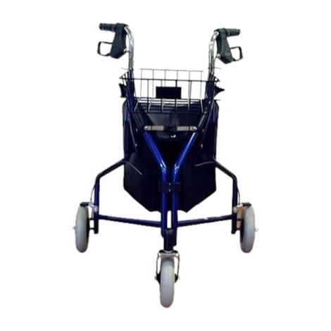 Karman Healthcare Tri Walker Three-Wheel Foldable Rollator,Metallic Burgundy,Each,R-3600-BD