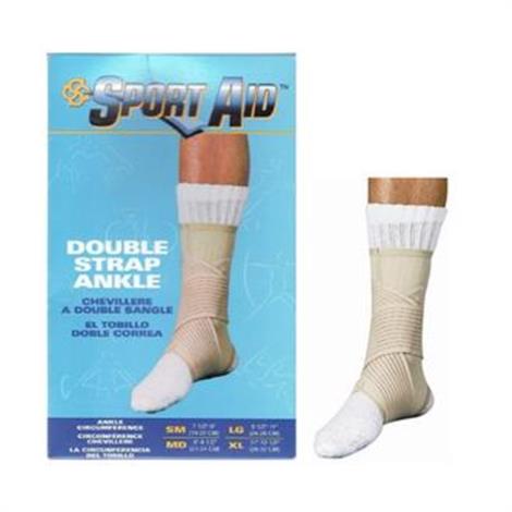 Scott Specialities Sport-Aid Double Strap Ankle Support,Small,7-1/2" to 8",Each,SA0325  BEI SM