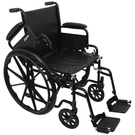 ProBasics K1 Manual Wheelchair,18" x 16" Seat With Elevating Legrests,Each,WC11816DE