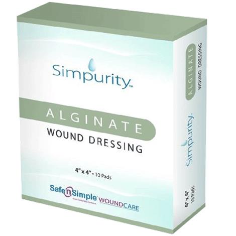 Safe N Simple Simpurity Alginate Wound Dressing,12" x 1" Rope,120/Case,SNS50712