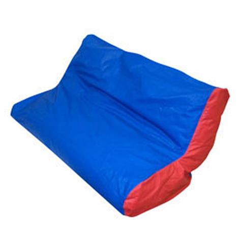 Childrens Factory School Age Double High Back Lounger,Blue and Green,30" x 50" x 27",Each,CF610-043