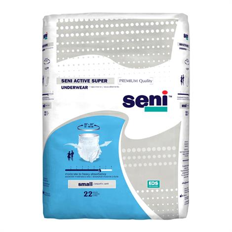 Seni Active Super Pull-On Underwear,Medium (31" - 43"),20/Pack,4Pk/Case,S-ME20-AS1