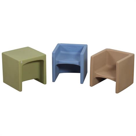 Childrens Factory Woodland Cube Chairs,45" x 15" x 15",3/Pack,CF910-072