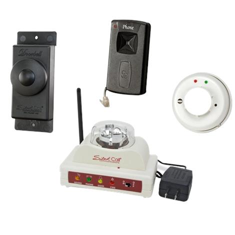 Silent Call Sidekick Receiver Deluxe Notification Kit,With Wireless Doorbell,Each,SK-Kit-4D