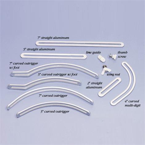 Base 2 Outrigger 4 Inches Curved Multi-Digit Component,Length 4" (10cm),2/Pack,NC12830-2