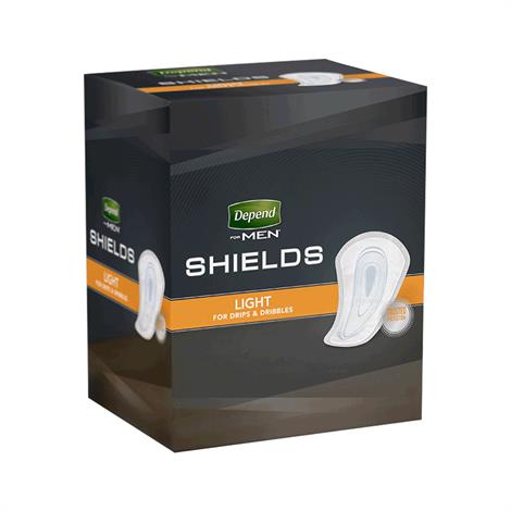 Depend Incontinence Shields For Men - Light Absorbency,One size fits all,Light Absorbency,58/Pack,3Pk/Case,35641