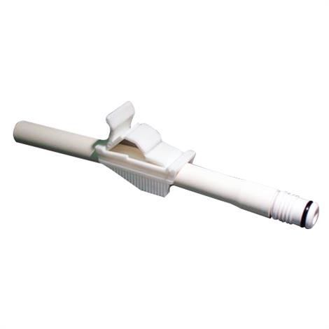 Urocare Straight Thru Adapter With Thumb Clamp,Inner Diameter: 5/16" (8mm),Tube Length: 5-1/2" (14cm),Each,6005