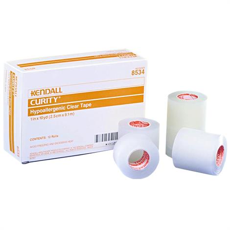 Covidien Kendall Hypoallergenic Clear Tape,3" x 10 yds,Each,8536C