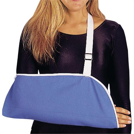 Rolyan Buckle Closure Arm Sling,Medium,Elbow to MCP: 12" to 15" (30.5cm to 38cm),6/Pack,929983