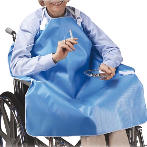 Skil-Care Smokers Apron For Wheelchair,Blue - 32"L x 30"W,Each,906011