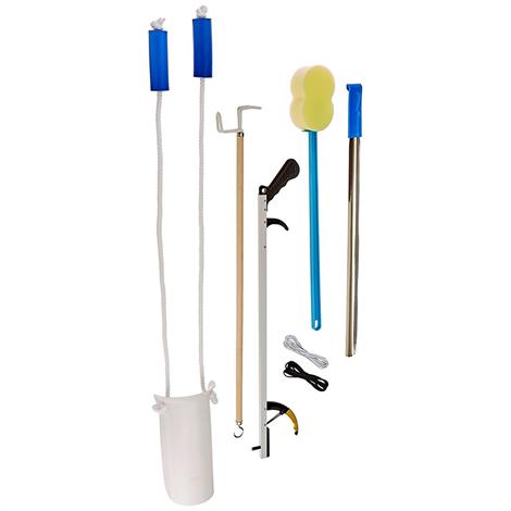Sammons Preston Complete Hip Replacement Kit With Reacher,With 26" Reacher and Toilet Seat,Each,557587