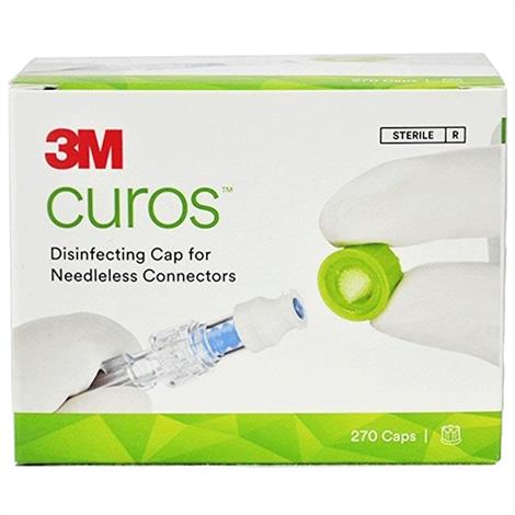 3M Curos Disinfecting Cap For Needleless Connector,Individual Cap,270/Case,CFF1270