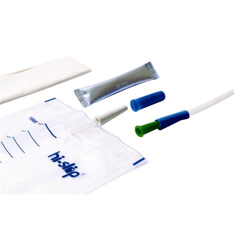 Medicath Hi-Slip Full Plus Hydrophilic Catheter - Male,8FR,10/Pack 4Pk/Case,HS.FPM4008