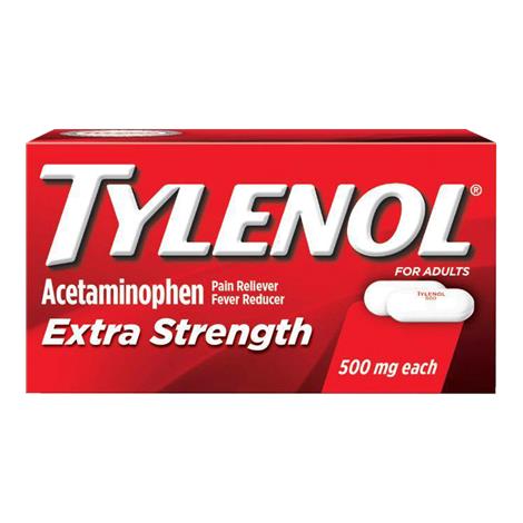 Tylenol Extra Strength Pain Reliever Caplet,500mg,100 Count,Each,53044909