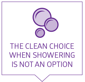 The Clean Choice When Showering is Not an Option