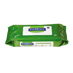 Medline FitRight Personal Cleansing Wipes