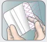 Mepilex_foam_dressing_application